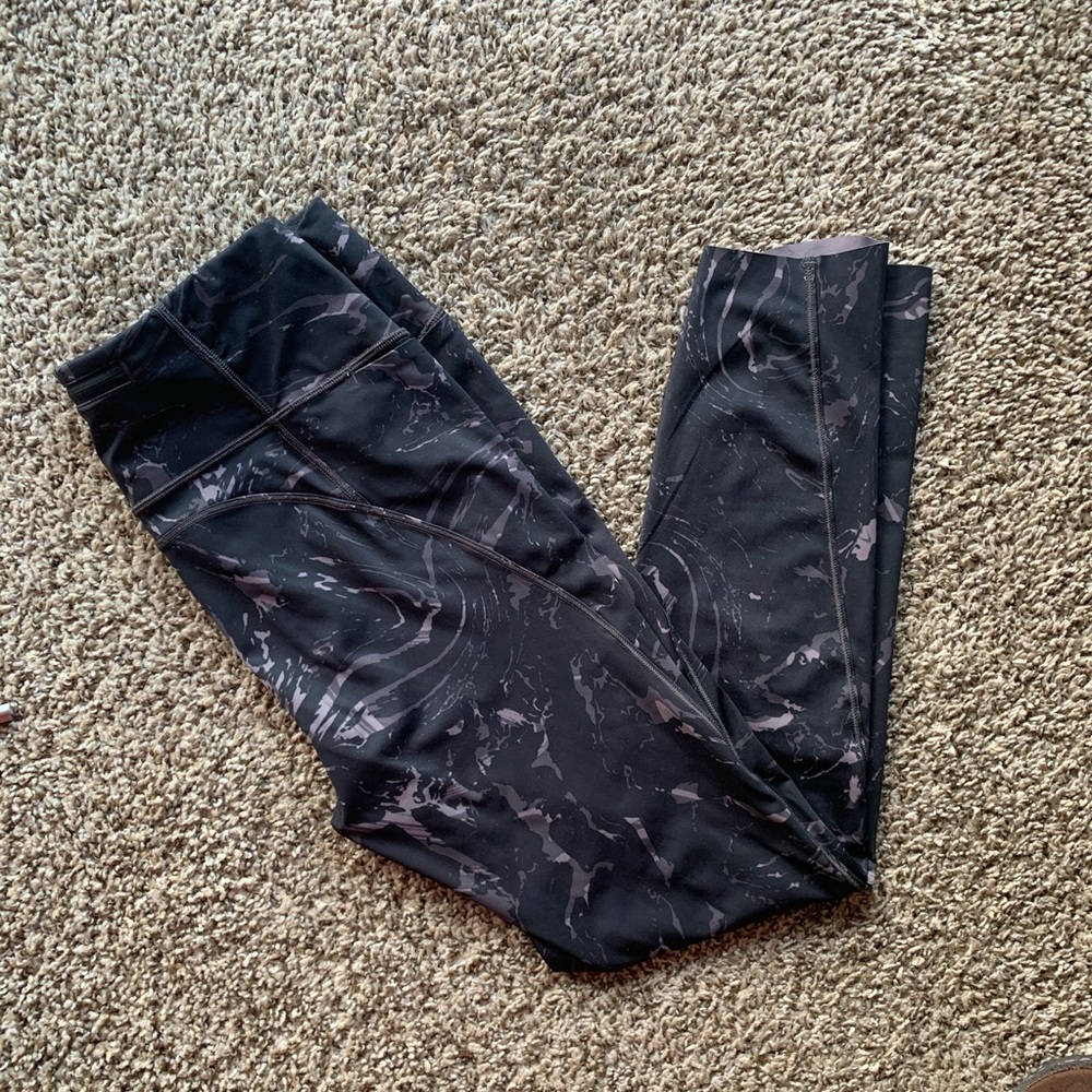 Athleta purple marble leggings